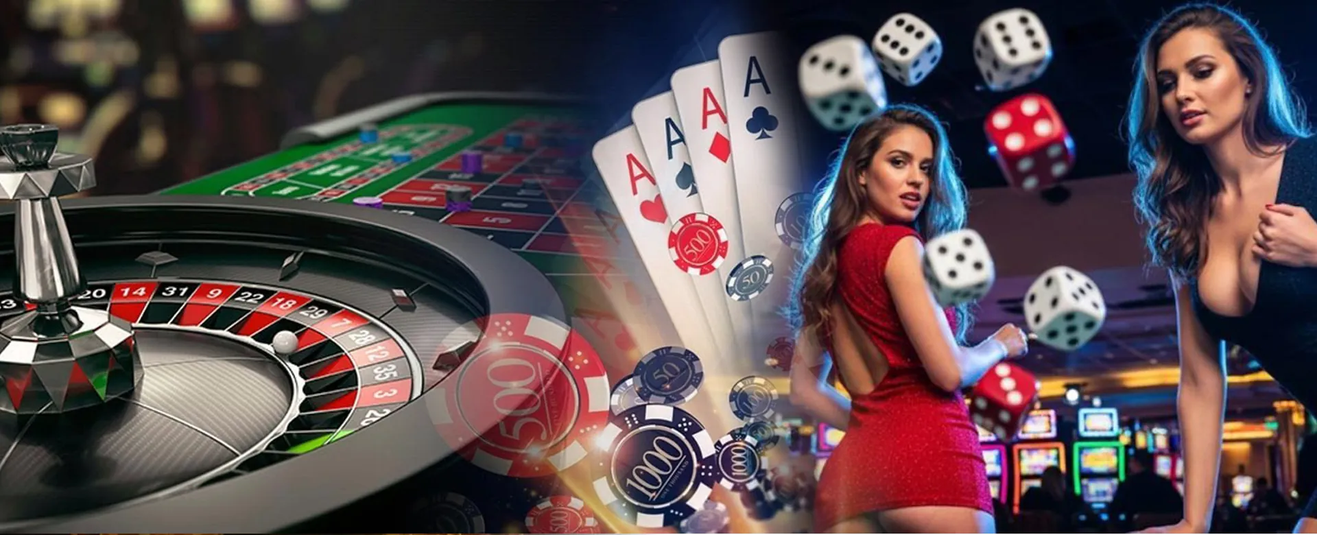 Dynamic background of online casino games and players
